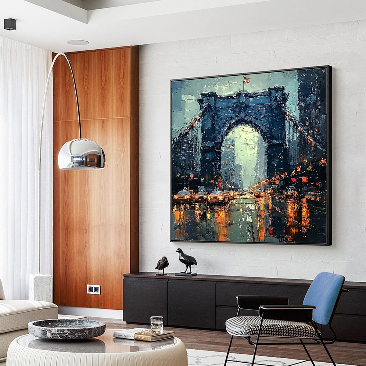 Heavy Texture Palette Knife Urban Wall Art CY0063 - Viral Wall Art